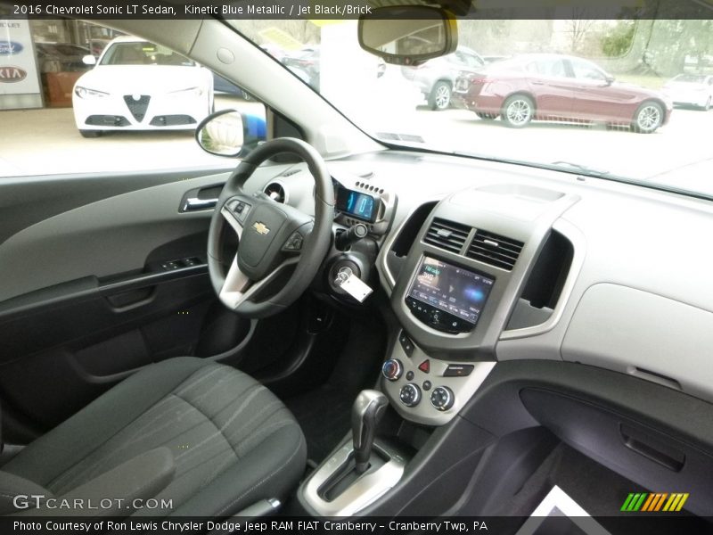 Kinetic Blue Metallic / Jet Black/Brick 2016 Chevrolet Sonic LT Sedan