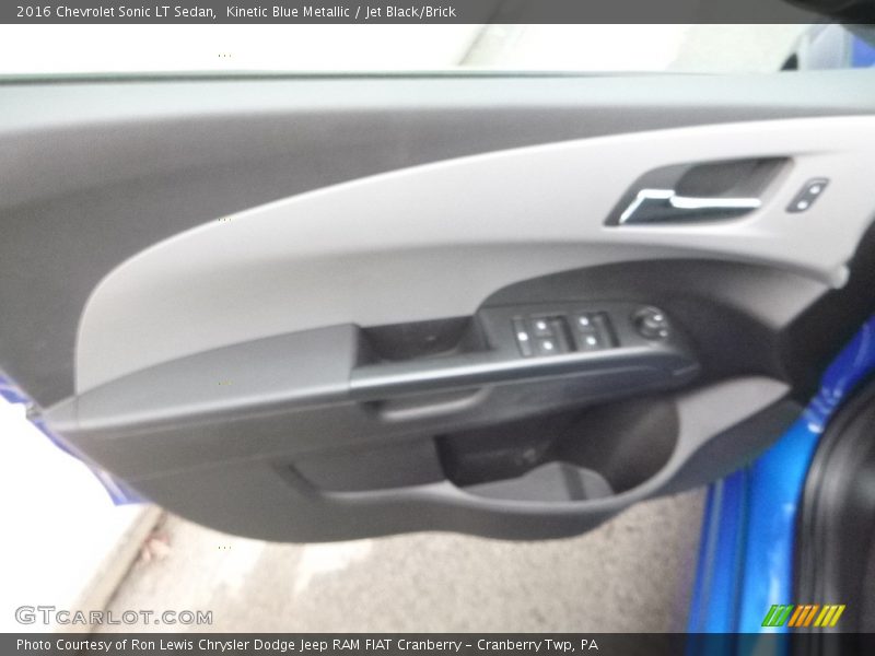 Kinetic Blue Metallic / Jet Black/Brick 2016 Chevrolet Sonic LT Sedan