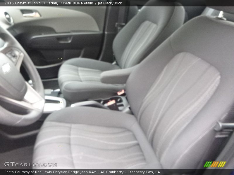 Kinetic Blue Metallic / Jet Black/Brick 2016 Chevrolet Sonic LT Sedan
