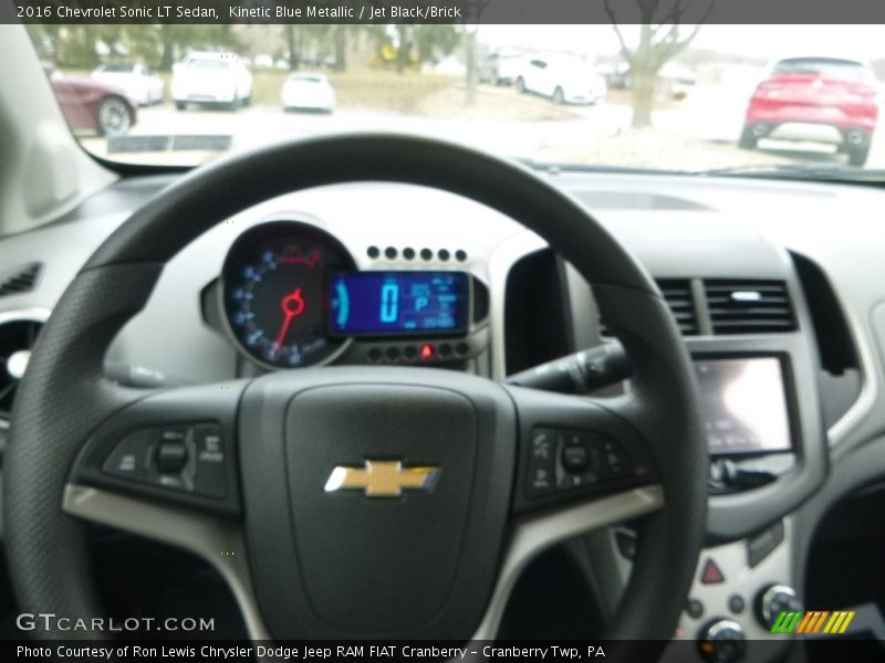 Kinetic Blue Metallic / Jet Black/Brick 2016 Chevrolet Sonic LT Sedan