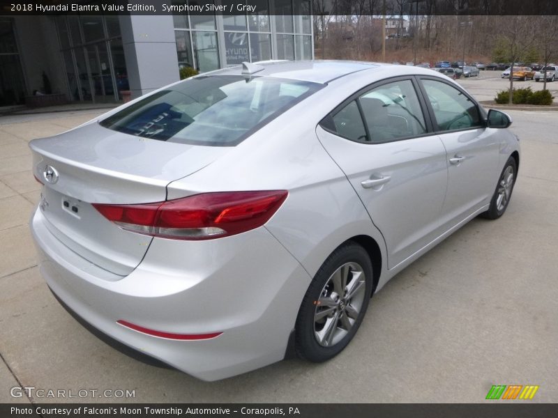 Symphony Silver / Gray 2018 Hyundai Elantra Value Edition