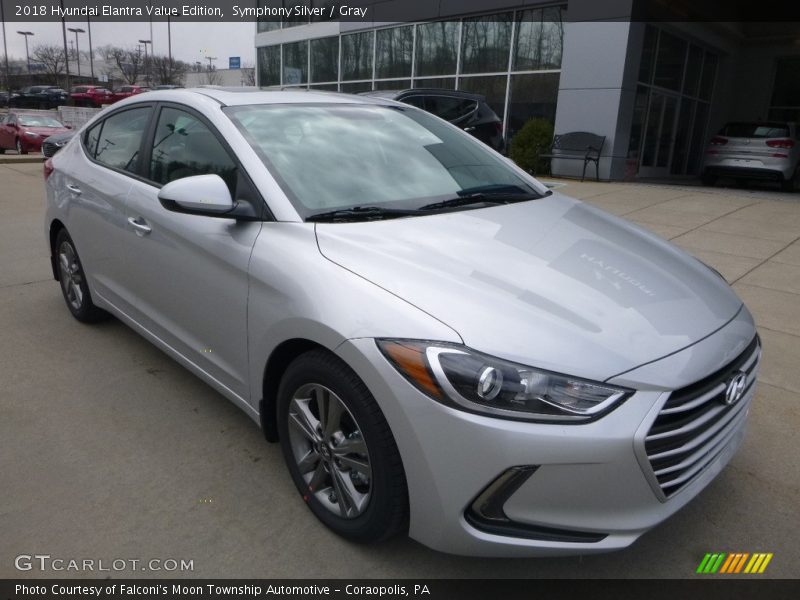 Symphony Silver / Gray 2018 Hyundai Elantra Value Edition