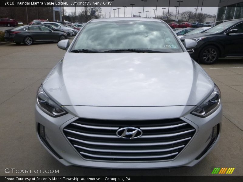 Symphony Silver / Gray 2018 Hyundai Elantra Value Edition