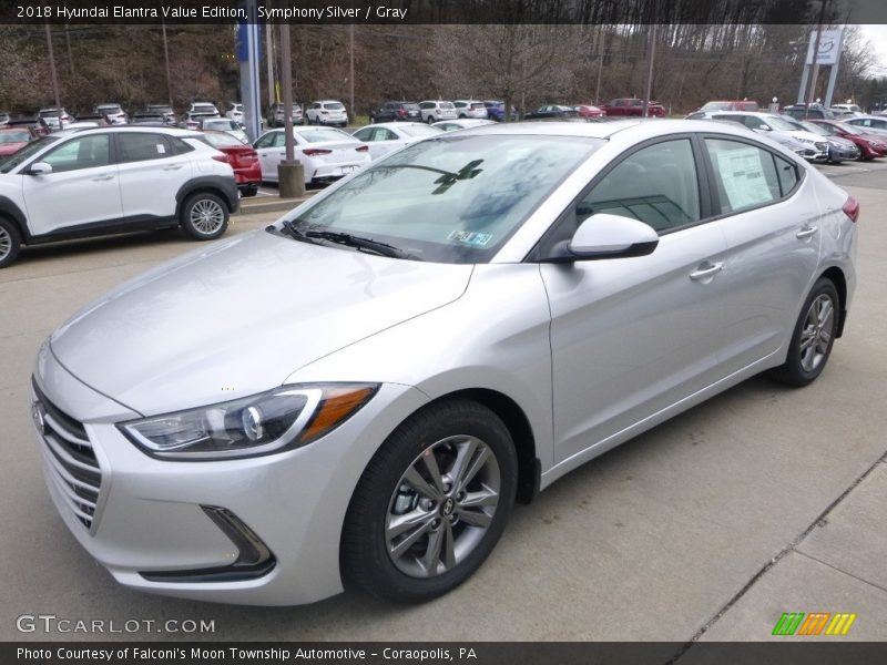 Symphony Silver / Gray 2018 Hyundai Elantra Value Edition