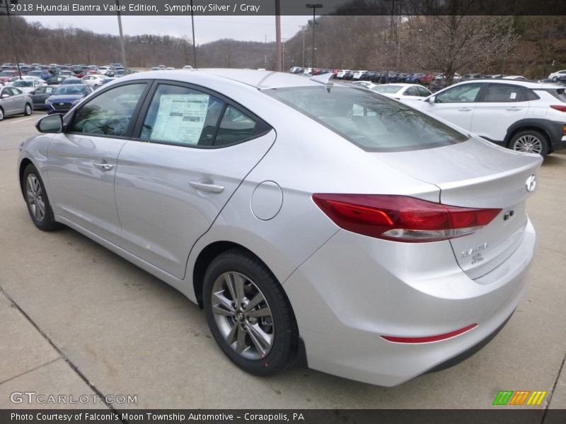 Symphony Silver / Gray 2018 Hyundai Elantra Value Edition