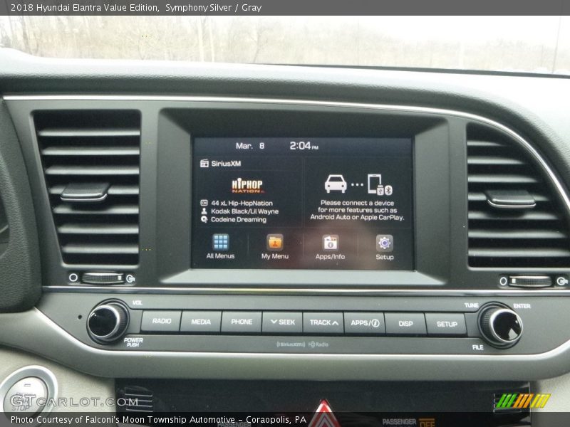 Symphony Silver / Gray 2018 Hyundai Elantra Value Edition