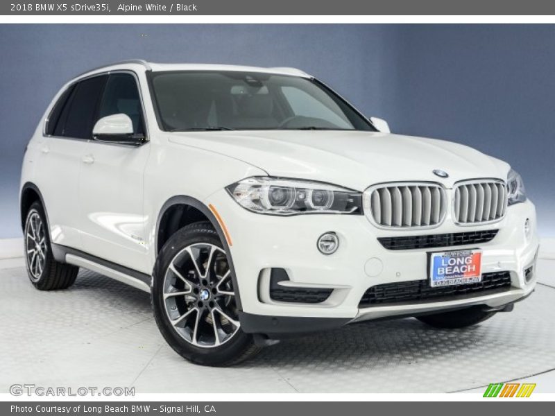 Alpine White / Black 2018 BMW X5 sDrive35i