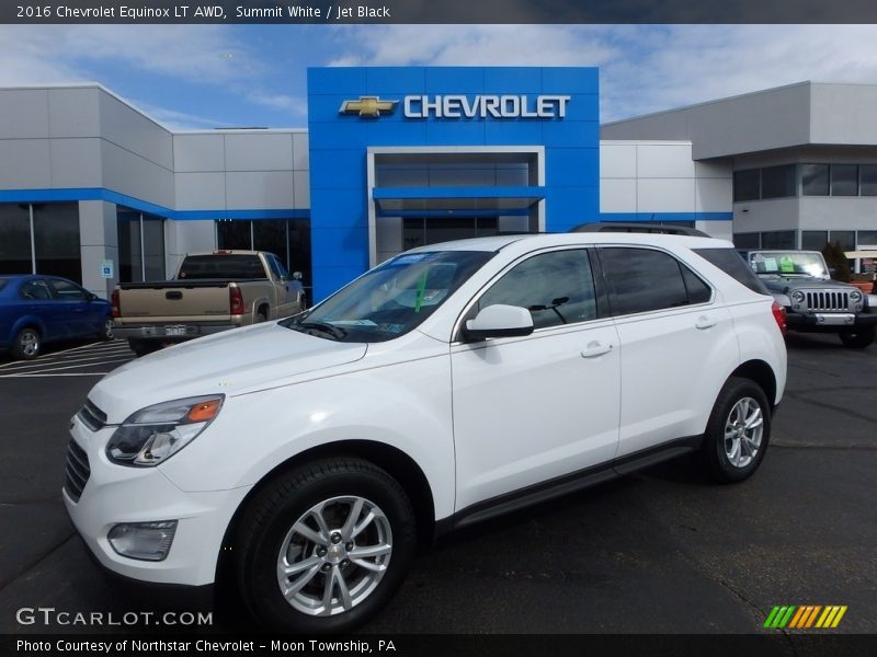 Summit White / Jet Black 2016 Chevrolet Equinox LT AWD