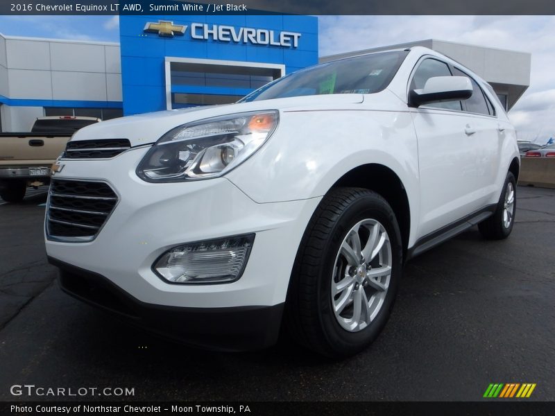 Summit White / Jet Black 2016 Chevrolet Equinox LT AWD