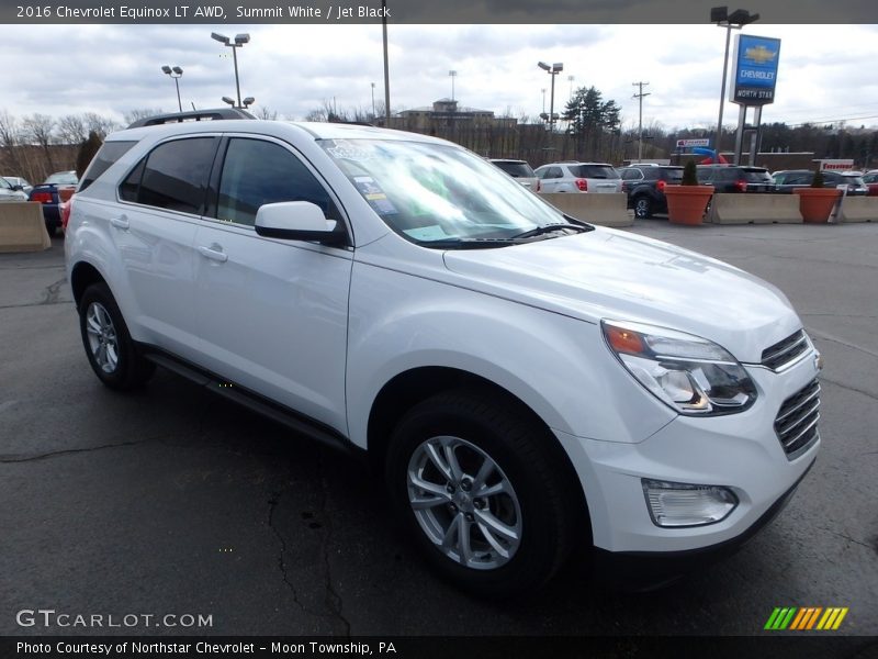 Summit White / Jet Black 2016 Chevrolet Equinox LT AWD
