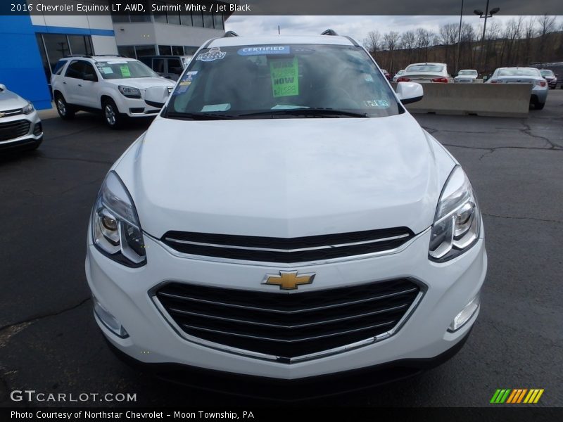Summit White / Jet Black 2016 Chevrolet Equinox LT AWD
