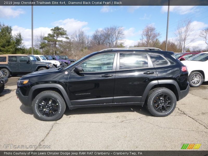  2019 Cherokee Trailhawk Elite 4x4 Diamond Black Crystal Pearl
