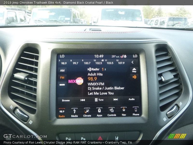 Controls of 2019 Cherokee Trailhawk Elite 4x4