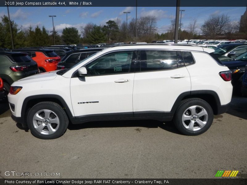 White / Black 2018 Jeep Compass Latitude 4x4