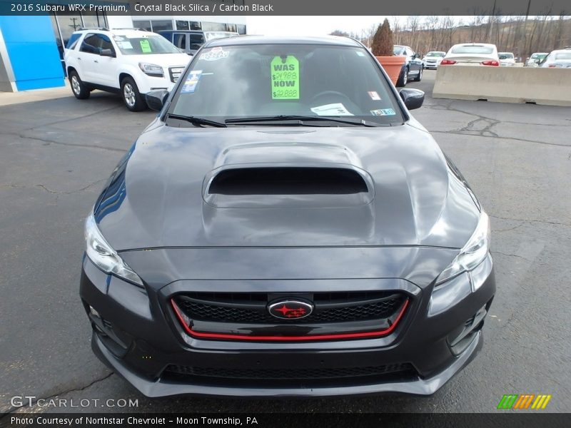 Crystal Black Silica / Carbon Black 2016 Subaru WRX Premium