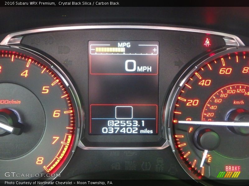 Crystal Black Silica / Carbon Black 2016 Subaru WRX Premium