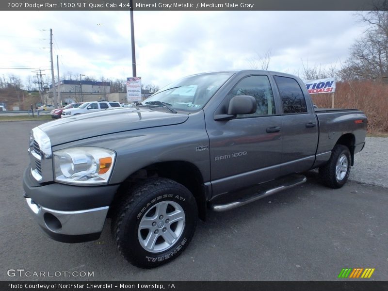 Mineral Gray Metallic / Medium Slate Gray 2007 Dodge Ram 1500 SLT Quad Cab 4x4