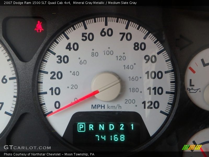 Mineral Gray Metallic / Medium Slate Gray 2007 Dodge Ram 1500 SLT Quad Cab 4x4