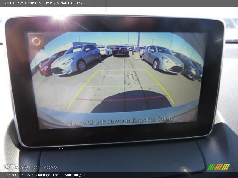 Frost / Mid-Blue Black 2018 Toyota Yaris iA