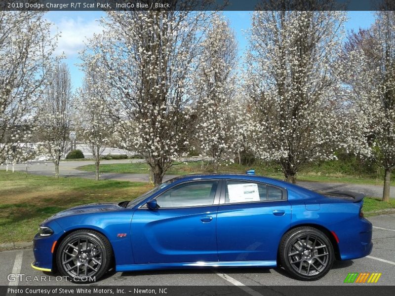 IndiGo Blue / Black 2018 Dodge Charger R/T Scat Pack