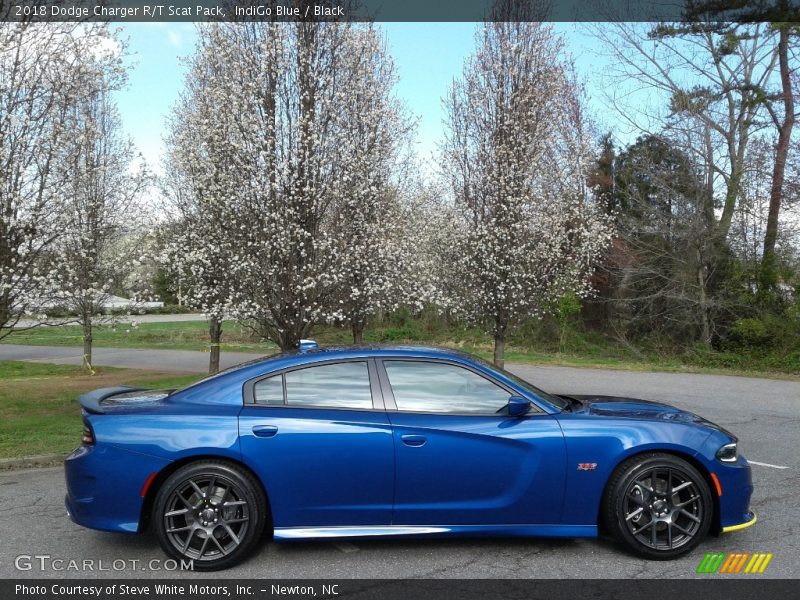 IndiGo Blue / Black 2018 Dodge Charger R/T Scat Pack