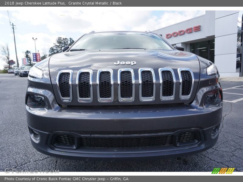 Granite Crystal Metallic / Black 2018 Jeep Cherokee Latitude Plus