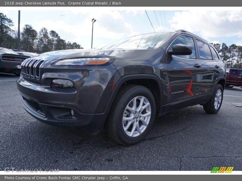 Granite Crystal Metallic / Black 2018 Jeep Cherokee Latitude Plus