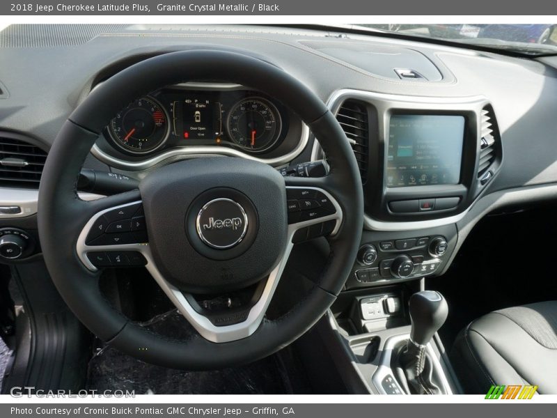 Granite Crystal Metallic / Black 2018 Jeep Cherokee Latitude Plus
