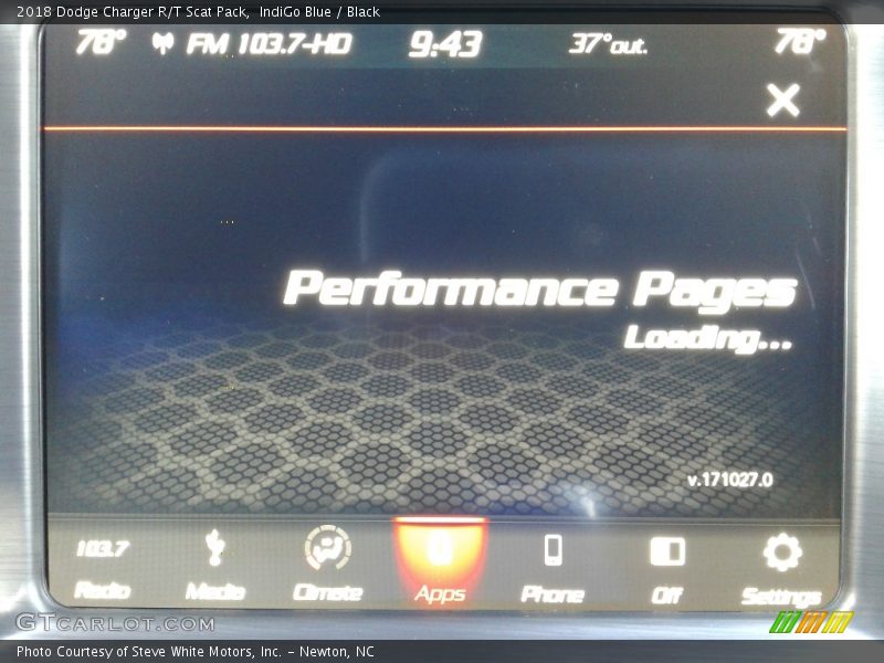 IndiGo Blue / Black 2018 Dodge Charger R/T Scat Pack
