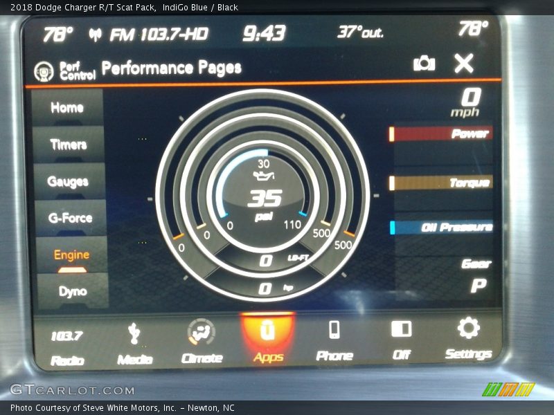 IndiGo Blue / Black 2018 Dodge Charger R/T Scat Pack
