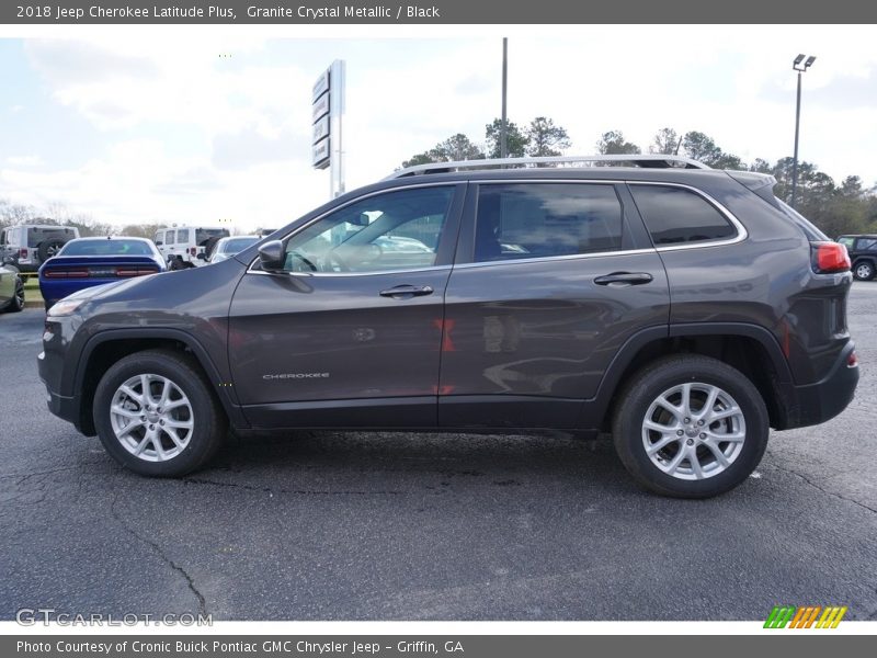 Granite Crystal Metallic / Black 2018 Jeep Cherokee Latitude Plus