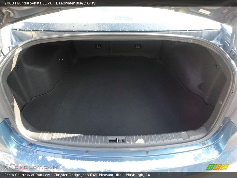 Deepwater Blue / Gray 2008 Hyundai Sonata SE V6