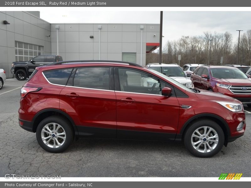 Ruby Red / Medium Light Stone 2018 Ford Escape SEL