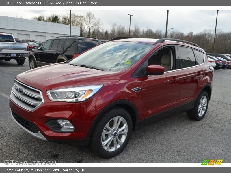 Ruby Red / Medium Light Stone 2018 Ford Escape SEL