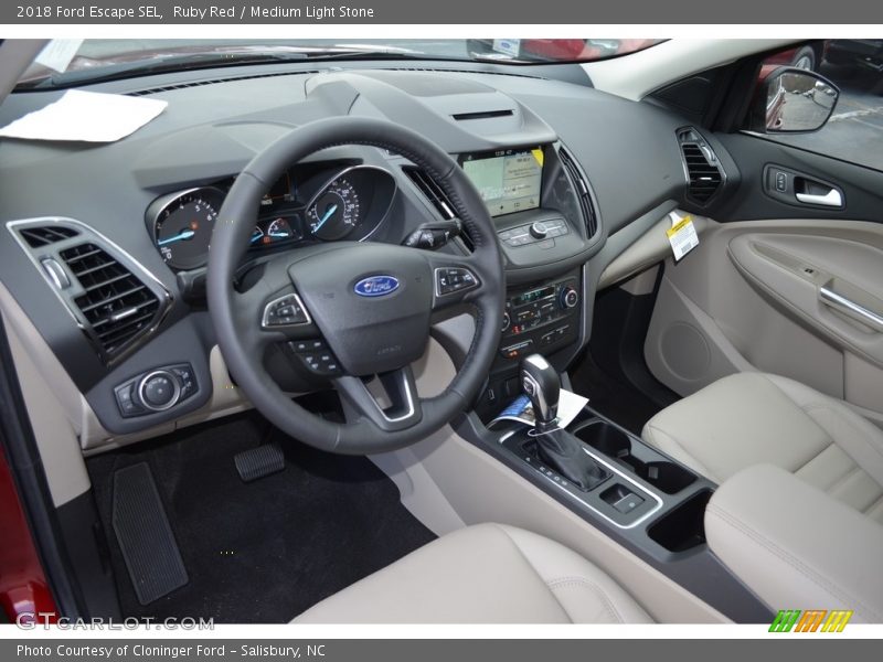 Ruby Red / Medium Light Stone 2018 Ford Escape SEL
