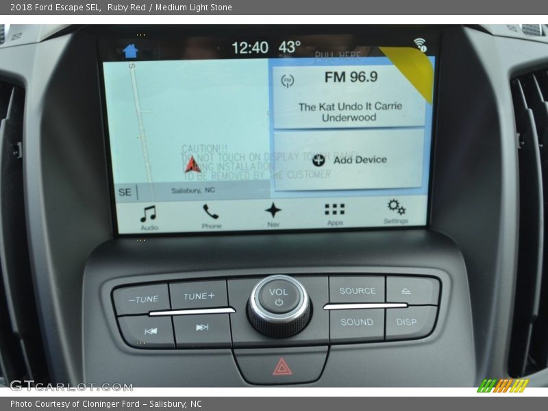 Ruby Red / Medium Light Stone 2018 Ford Escape SEL