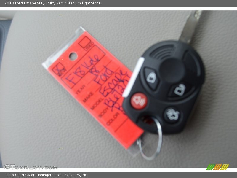 Ruby Red / Medium Light Stone 2018 Ford Escape SEL