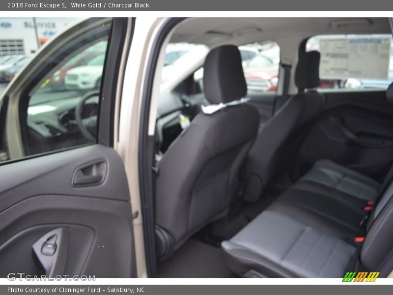 White Gold / Charcoal Black 2018 Ford Escape S