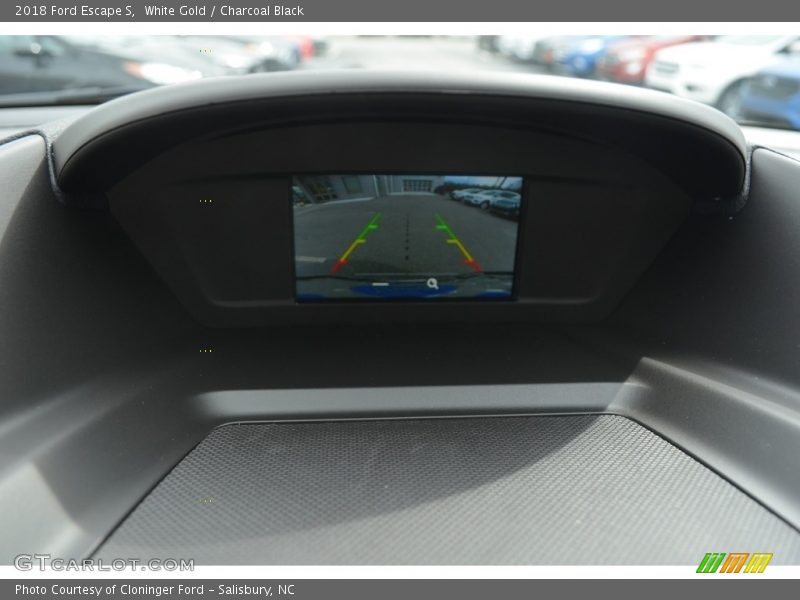 White Gold / Charcoal Black 2018 Ford Escape S