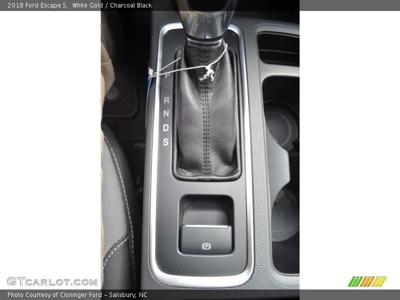 White Gold / Charcoal Black 2018 Ford Escape S