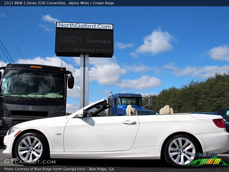 Alpine White / Cream Beige 2013 BMW 3 Series 328i Convertible