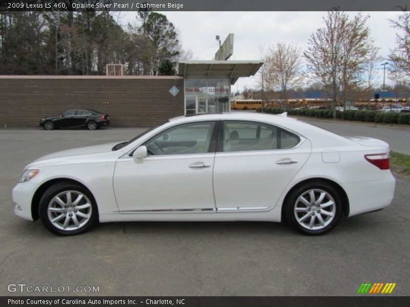 Opaline Silver Pearl / Cashmere Beige 2009 Lexus LS 460