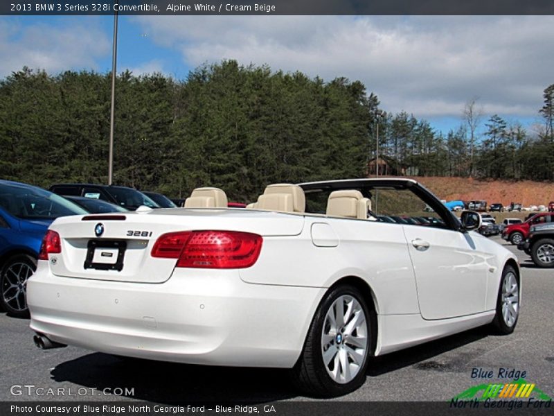 Alpine White / Cream Beige 2013 BMW 3 Series 328i Convertible