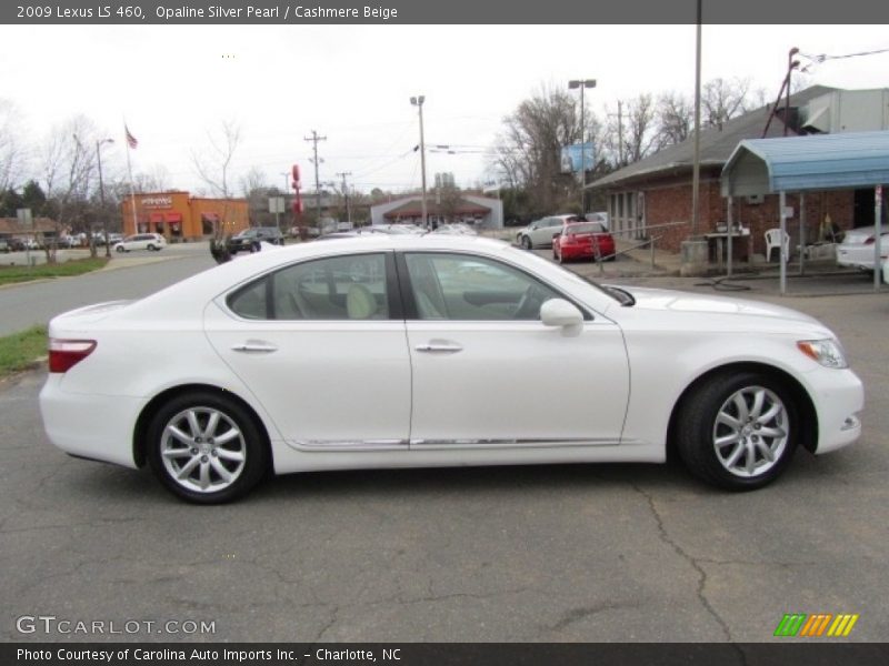 Opaline Silver Pearl / Cashmere Beige 2009 Lexus LS 460