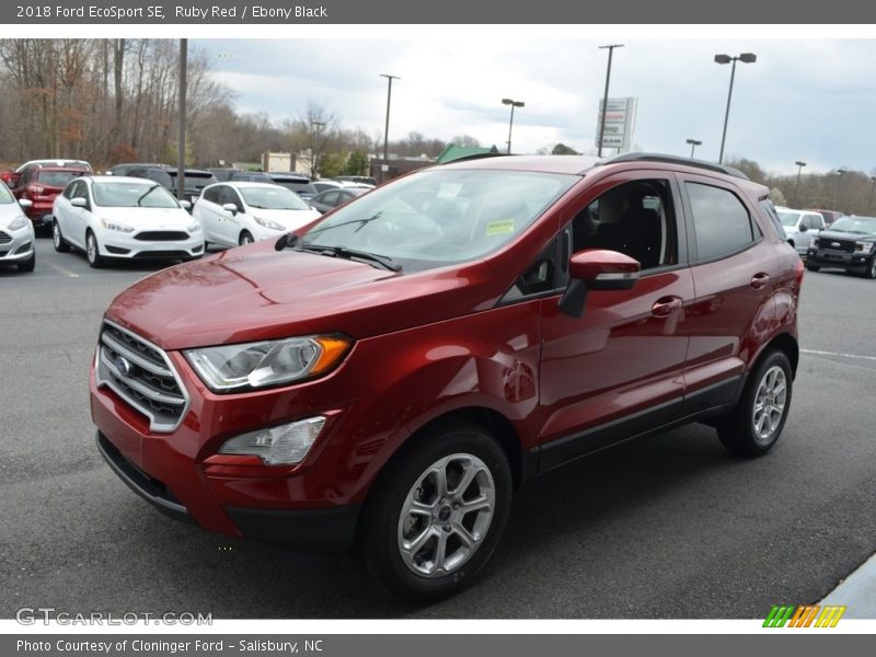 Ruby Red / Ebony Black 2018 Ford EcoSport SE