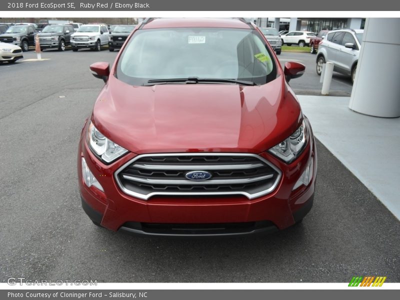 Ruby Red / Ebony Black 2018 Ford EcoSport SE
