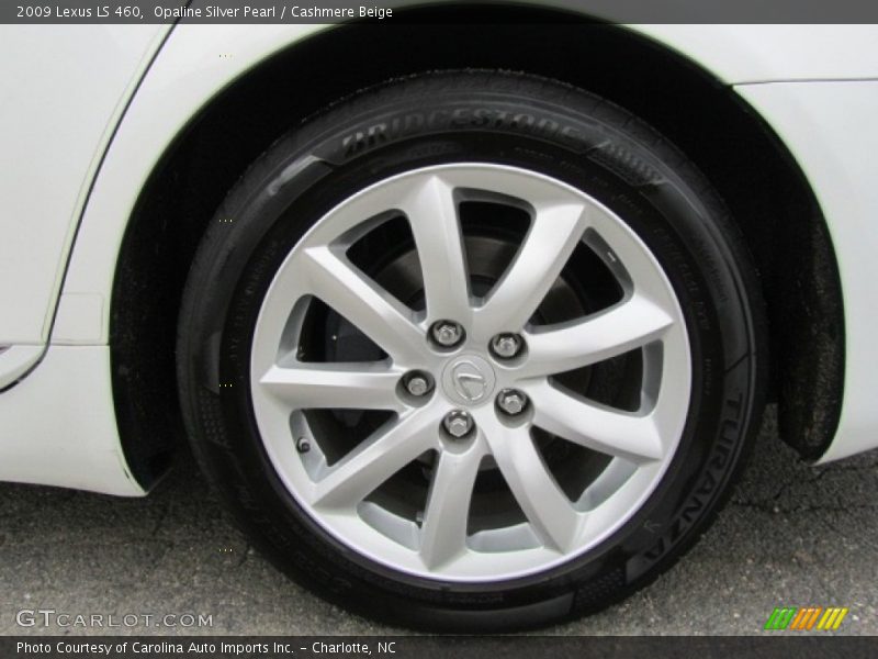 Opaline Silver Pearl / Cashmere Beige 2009 Lexus LS 460