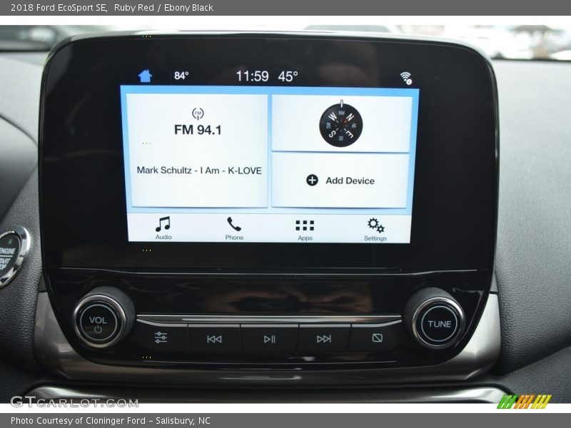Ruby Red / Ebony Black 2018 Ford EcoSport SE