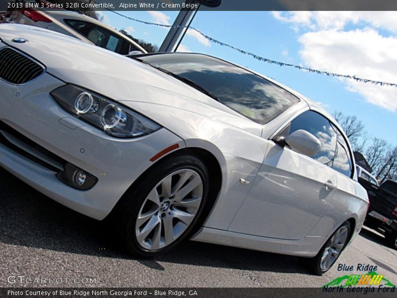 Alpine White / Cream Beige 2013 BMW 3 Series 328i Convertible