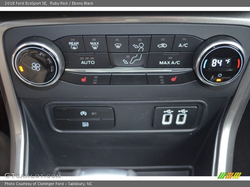 Ruby Red / Ebony Black 2018 Ford EcoSport SE